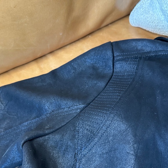 Evereve Black Leather Moto Jacket - Picture 3 of 6